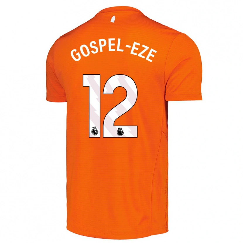 Danxen Criança Goodness Gospel-Eze #12 Laranja Preto Camisola Guarda-Redes 2025/26 Camisa Brasil
