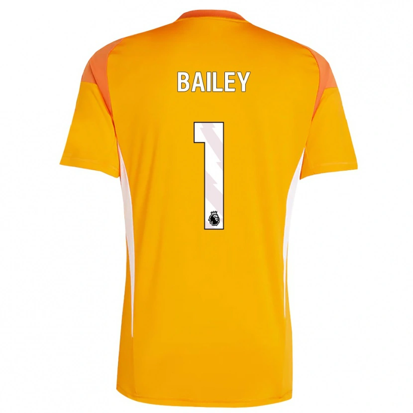 Danxen Criança Joe Bailey #1 Laranja Branco Camisola Guarda-Redes 2025/26 Camisa Brasil