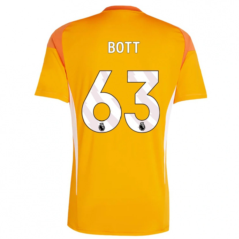 Danxen Criança Aaron Bott #63 Laranja Branco Camisola Guarda-Redes 2025/26 Camisa Brasil