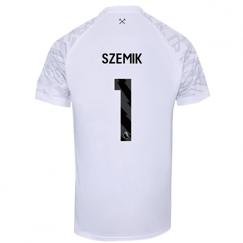 Danxen Criança Kinga Szemik #1 Preto Branco Camisola Guarda-Redes 2025/26 Camisa Brasil
