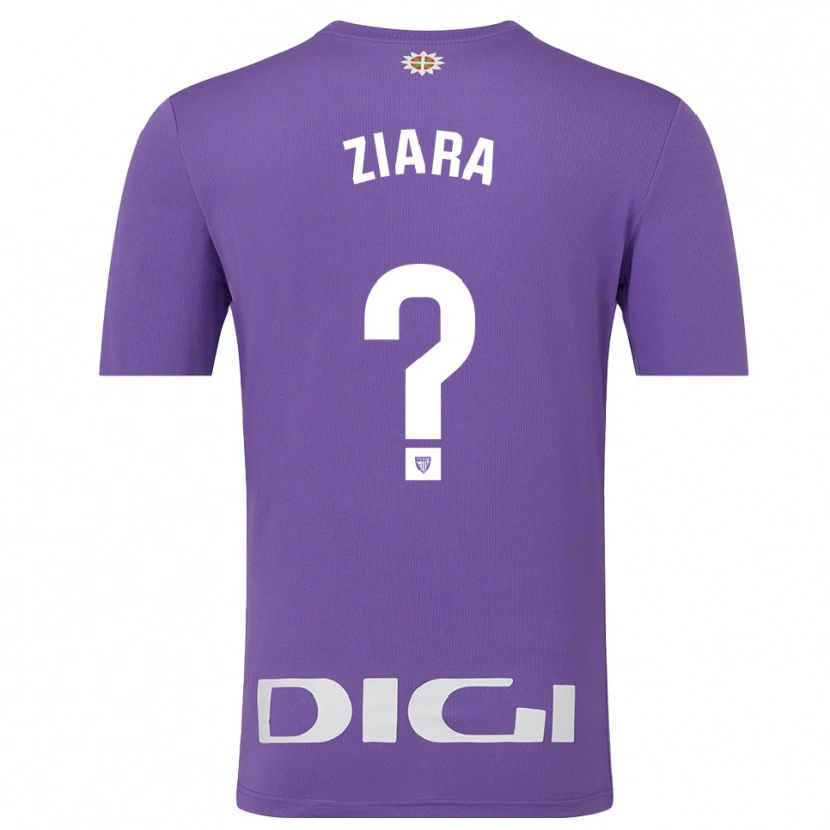 Danxen Criança Ziara Vega Uribarri #0 Roxo Branco Camisola Guarda-Redes 2025/26 Camisa Brasil