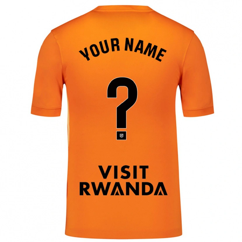 Danxen Criança Atletico Madrid Laranja Preto Camisola Guarda-Redes 2025/26 Camisa Brasil