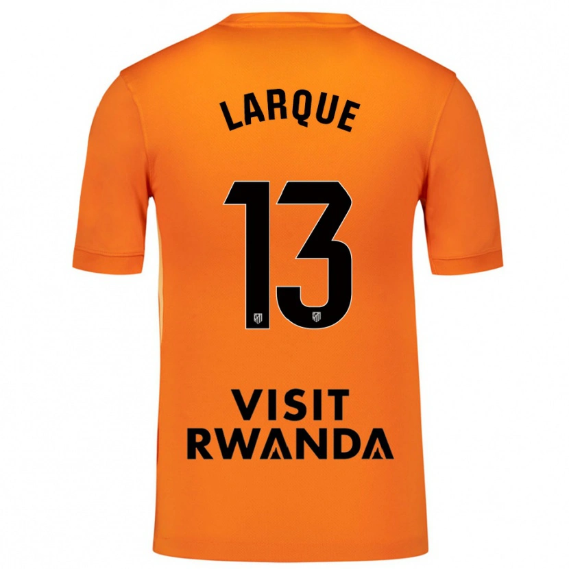 Danxen Criança Patricia Larqué #13 Laranja Preto Camisola Guarda-Redes 2025/26 Camisa Brasil