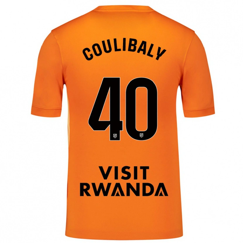 Danxen Criança Izan Coulibaly #40 Laranja Preto Camisola Guarda-Redes 2025/26 Camisa Brasil