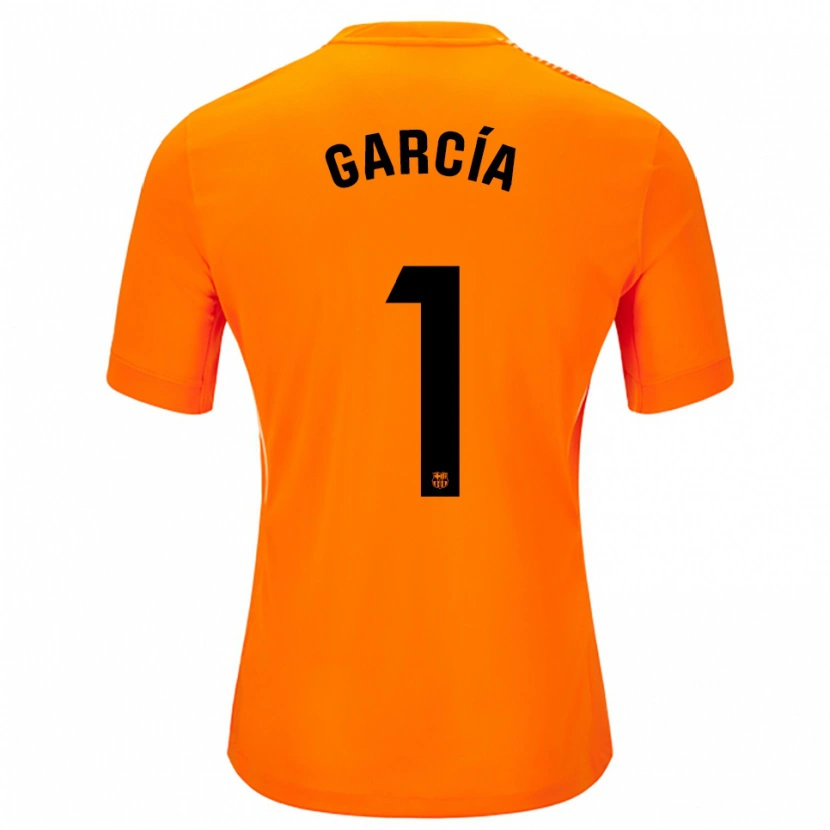 Danxen Criança Joan García #1 Laranja Preto Camisola Guarda-Redes 2025/26 Camisa Brasil