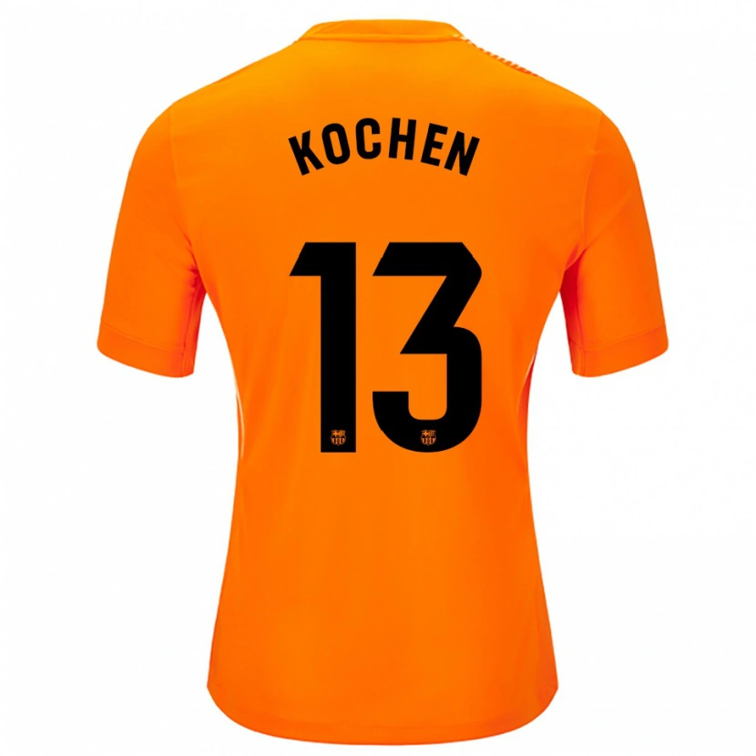 Danxen Criança Diego Kochen #13 Laranja Preto Camisola Guarda-Redes 2025/26 Camisa Brasil