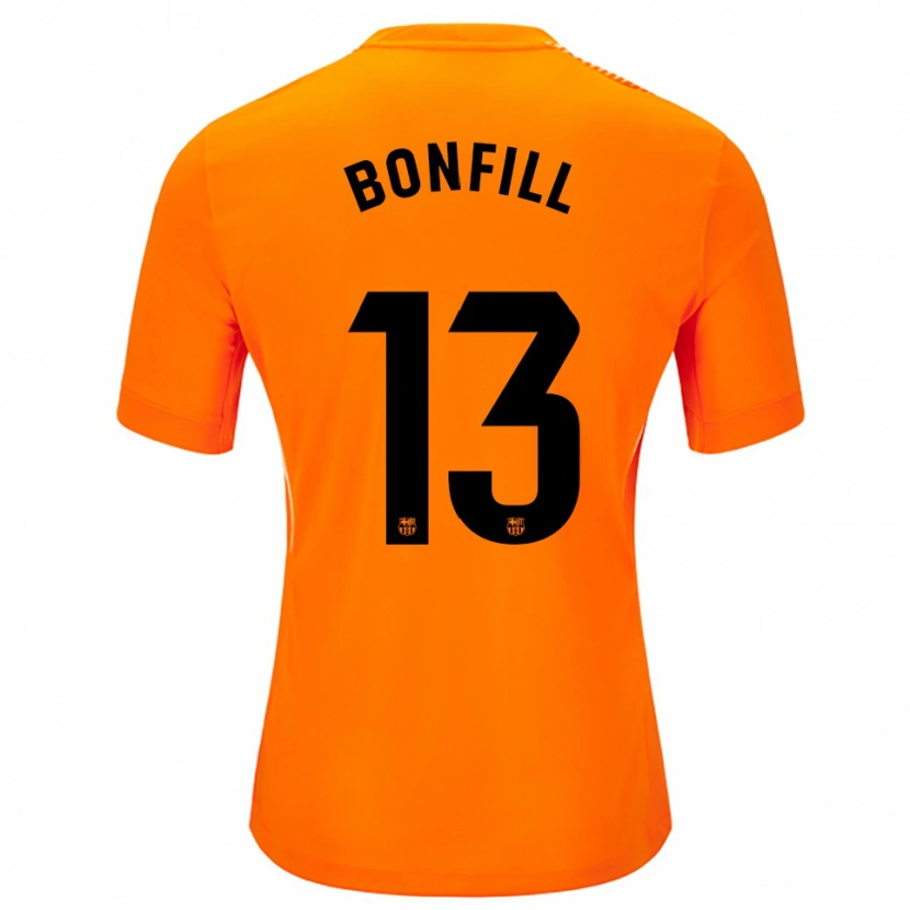 Danxen Criança Max Bonfill #13 Laranja Preto Camisola Guarda-Redes 2025/26 Camisa Brasil