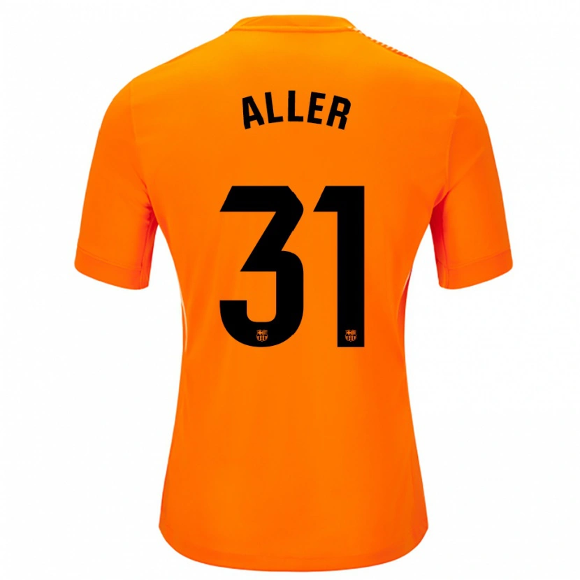 Danxen Criança Eder Aller #31 Laranja Preto Camisola Guarda-Redes 2025/26 Camisa Brasil