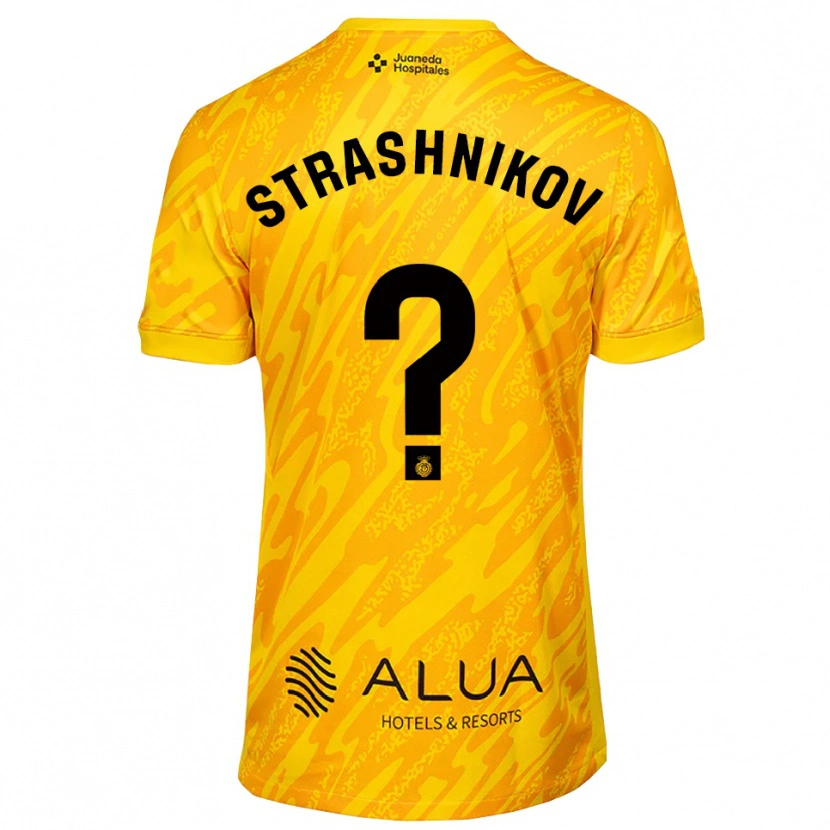 Danxen Criança Nikolay Strashnikov #0 Laranja Preto Camisola Guarda-Redes 2025/26 Camisa Brasil