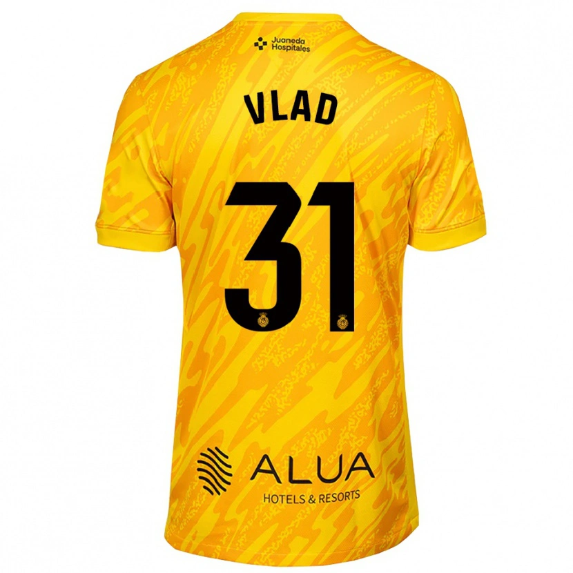 Danxen Criança Rares Vlad #31 Laranja Preto Camisola Guarda-Redes 2025/26 Camisa Brasil