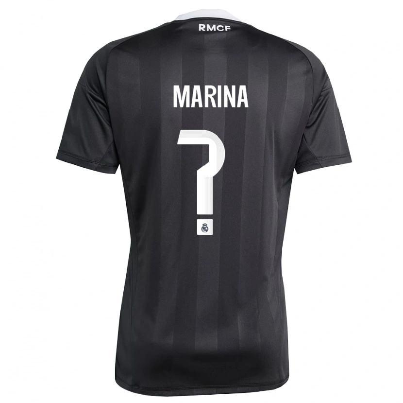 Danxen Criança Nacho Marina #0 Preto Branco Camisola Guarda-Redes 2025/26 Camisa Brasil
