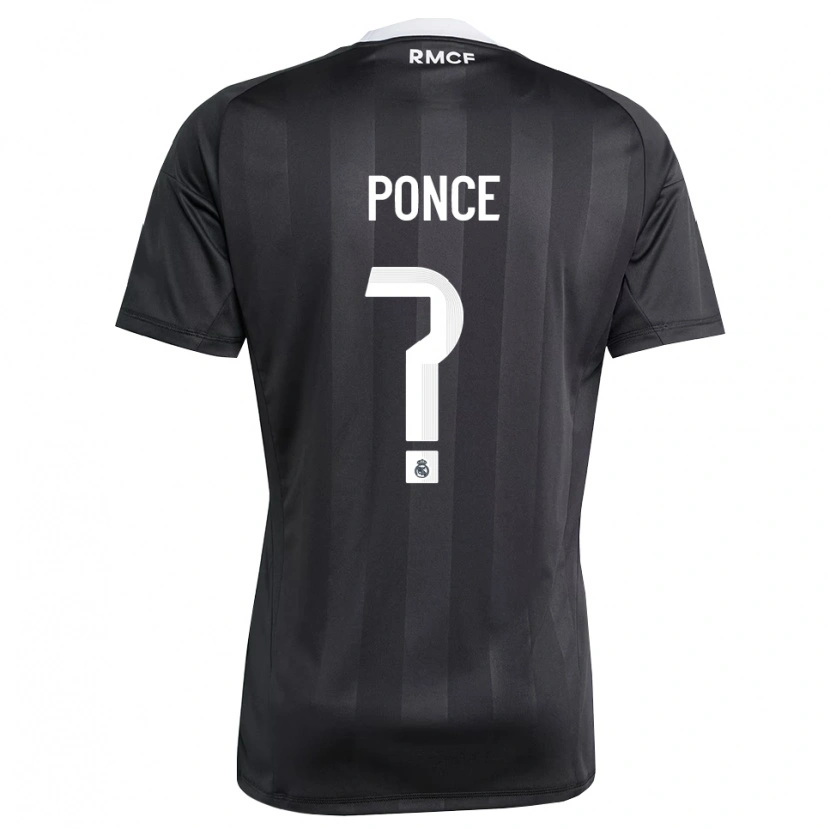Danxen Criança Guille Ponce #0 Preto Branco Camisola Guarda-Redes 2025/26 Camisa Brasil