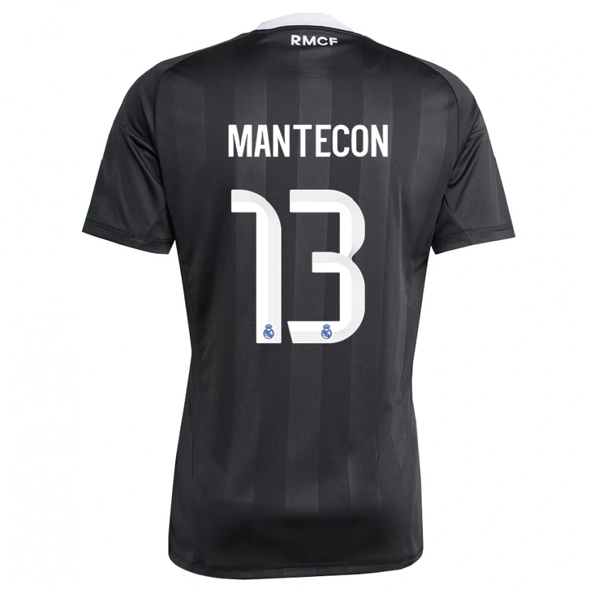 Danxen Criança Hugo Mantecón #13 Preto Branco Camisola Guarda-Redes 2025/26 Camisa Brasil
