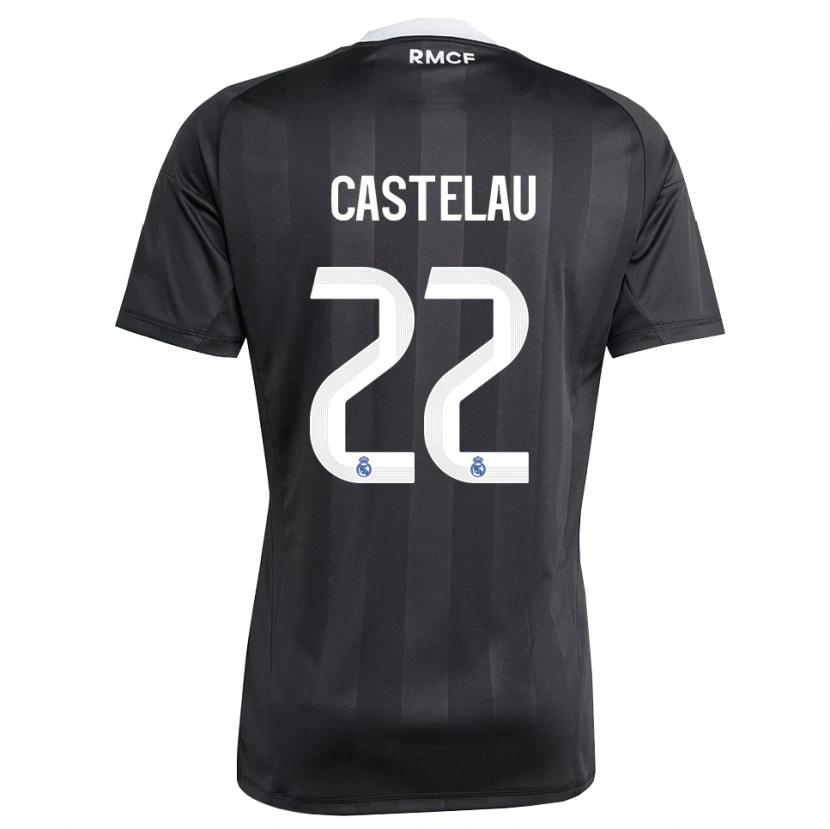 Danxen Criança Alber Castelau #22 Preto Branco Camisola Guarda-Redes 2025/26 Camisa Brasil