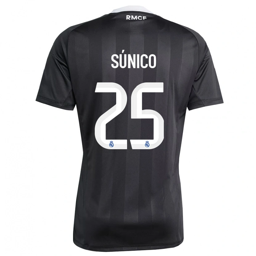Danxen Criança Guille Súnico #25 Preto Branco Camisola Guarda-Redes 2025/26 Camisa Brasil
