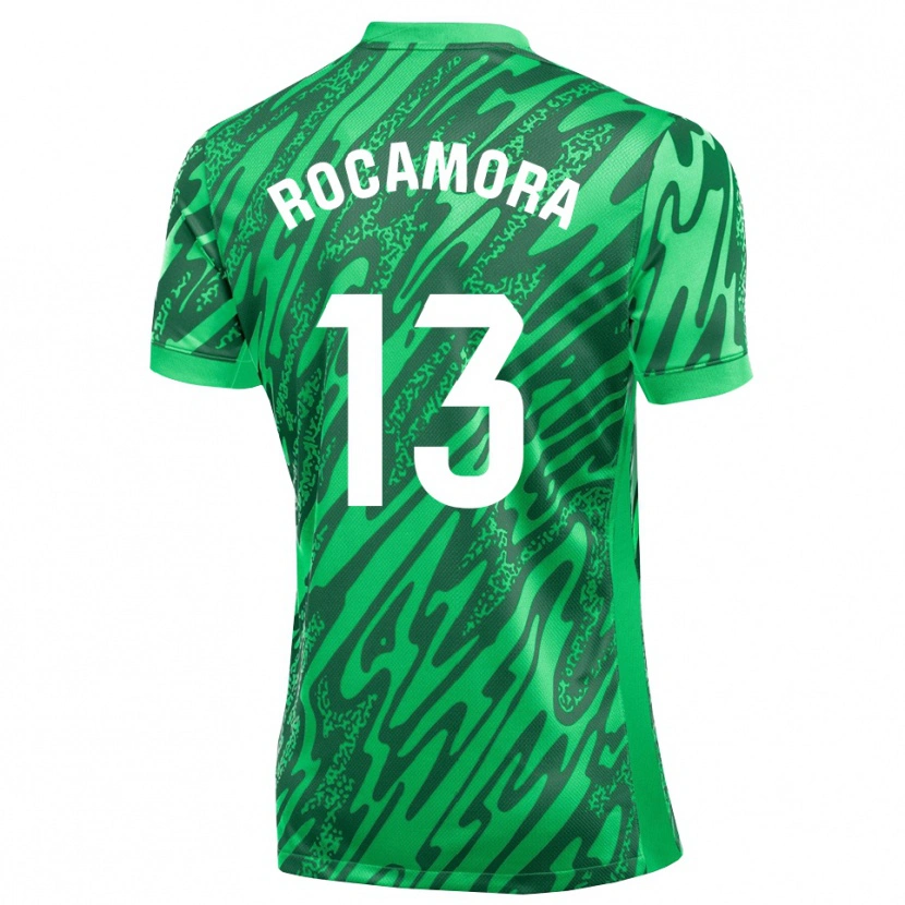 Danxen Criança María Rocamora Díaz #13 Verde Escuro Branco Camisola Guarda-Redes 2025/26 Camisa Brasil
