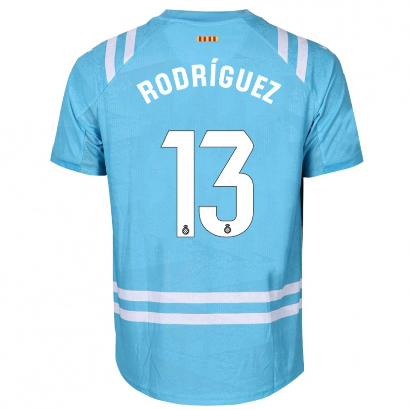 Danxen Criança Joel Rodríguez #13 Azul Claro Branco Camisola Guarda-Redes 2025/26 Camisa Brasil