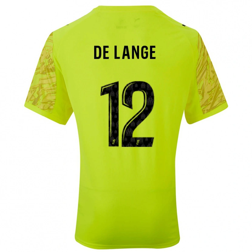 Danxen Criança Jeffrey de Lange #12 Verde Fluorescente Preto Camisola Guarda-Redes 2025/26 Camisa Brasil