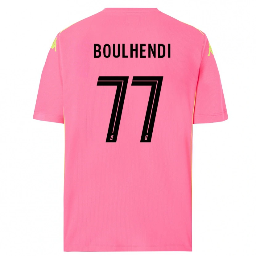 Danxen Criança Teddy Boulhendi #77 Rosa Choque Preto Camisola Guarda-Redes 2025/26 Camisa Brasil