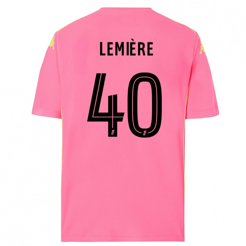 Danxen Criança Pauline Lemière #40 Rosa Choque Preto Camisola Guarda-Redes 2025/26 Camisa Brasil