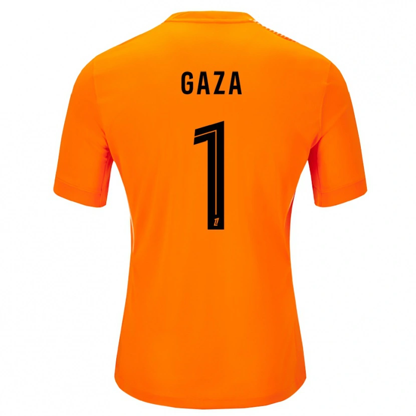 Danxen Criança Johnny Gaza #1 Laranja Preto Camisola Guarda-Redes 2025/26 Camisa Brasil