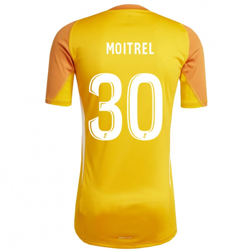 Danxen Criança Pauline Moitrel #30 Laranja Branco Camisola Guarda-Redes 2025/26 Camisa Brasil