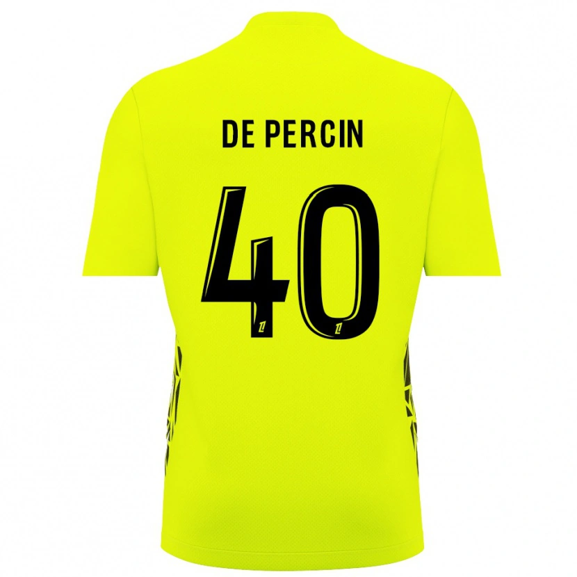 Danxen Criança Théo De Percin #40 Verde Fluorescente Camisola Guarda-Redes 2025/26 Camisa Brasil