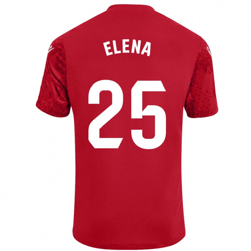 Danxen Criança Elena Gómez Labrador #25 Vermelho Branco Camisola Guarda-Redes 2025/26 Camisa Brasil