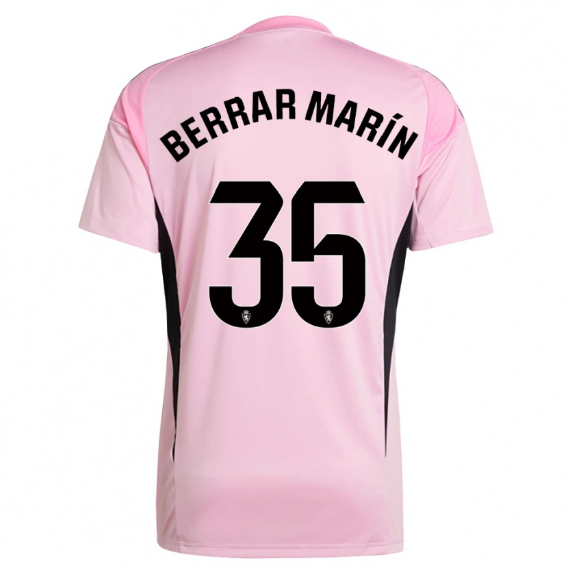 Danxen Criança Sergio Berrar #35 Rosa Claro Preto Camisola Guarda-Redes 2025/26 Camisa Brasil