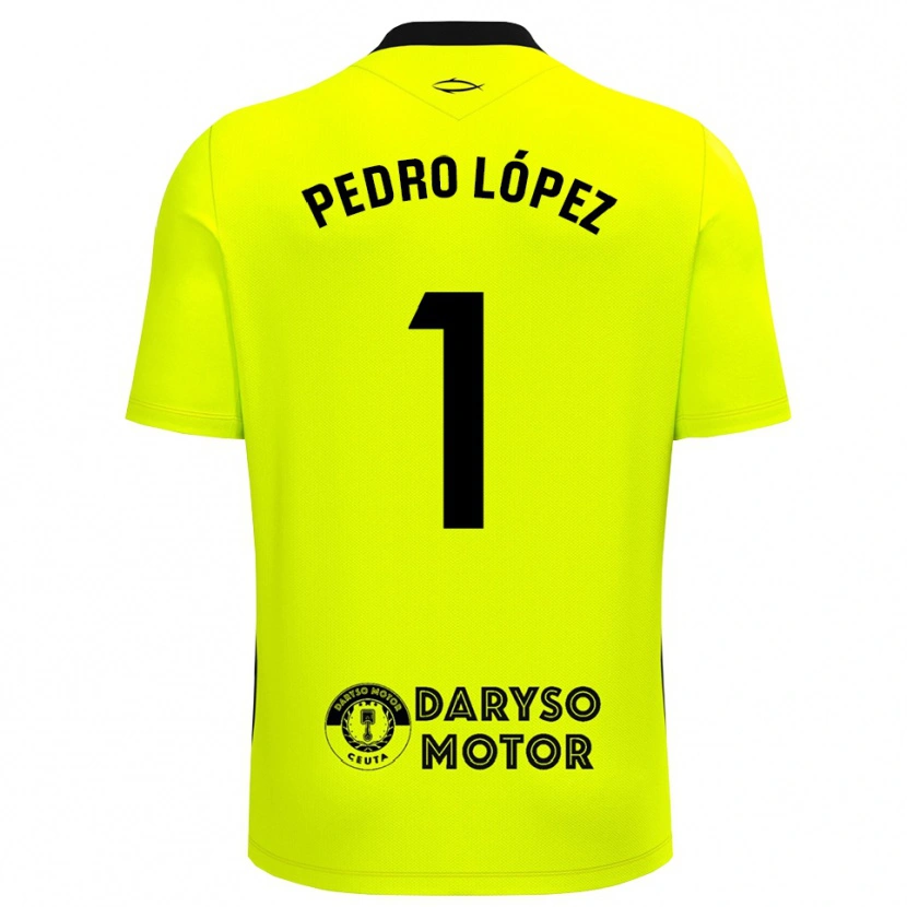 Danxen Criança Pedro López #1 Verde Amarelo Preto Camisola Guarda-Redes 2025/26 Camisa Brasil