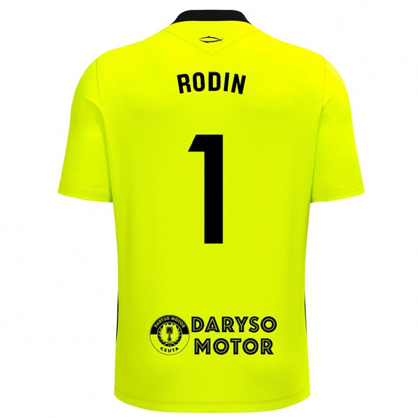 Danxen Criança Antonio Rodin #1 Verde Amarelo Preto Camisola Guarda-Redes 2025/26 Camisa Brasil