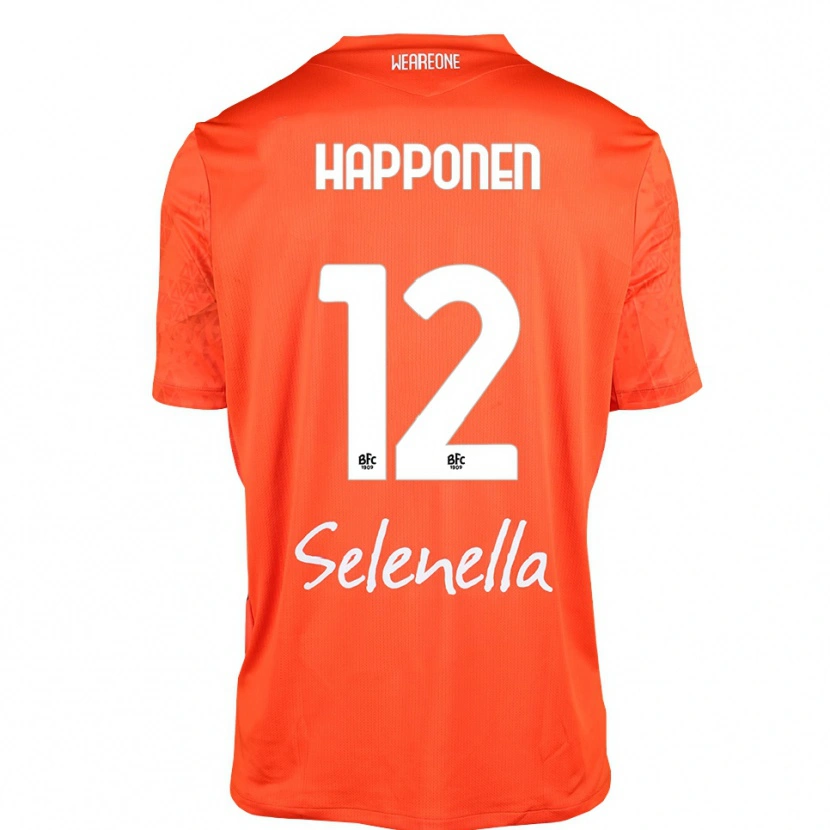 Danxen Criança Ukko Happonen #12 Laranja Preto Branco Camisola Guarda-Redes 2025/26 Camisa Brasil