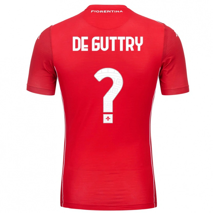 Danxen Criança Elia De Guttry #0 Branco Vermelho Camisola Guarda-Redes 2025/26 Camisa Brasil