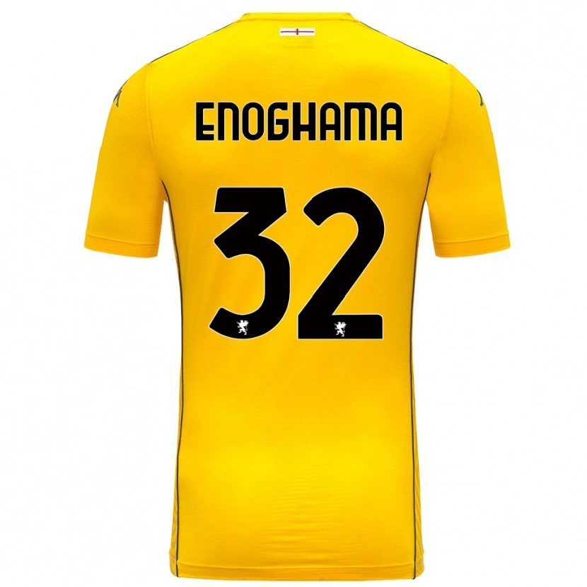 Danxen Criança Isaac Enoghama #32 Amarelo Escuro Preto Camisola Guarda-Redes 2025/26 Camisa Brasil