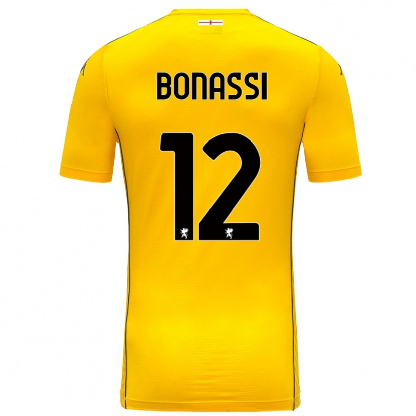 Danxen Criança Lorenzo Bonassi #12 Amarelo Escuro Preto Camisola Guarda-Redes 2025/26 Camisa Brasil