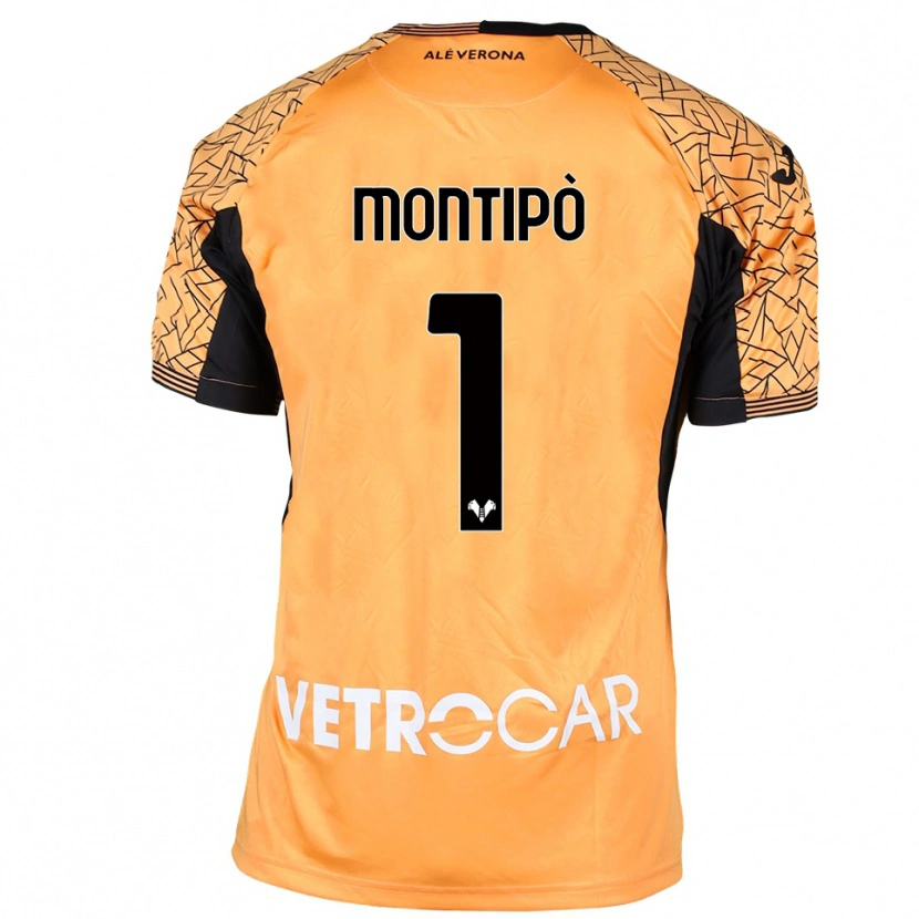 Danxen Criança Lorenzo Montipò #1 Preto Laranja Branco Camisola Guarda-Redes 2025/26 Camisa Brasil