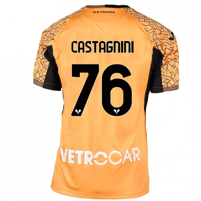 Danxen Criança Mirko Castagnini #76 Preto Laranja Branco Camisola Guarda-Redes 2025/26 Camisa Brasil