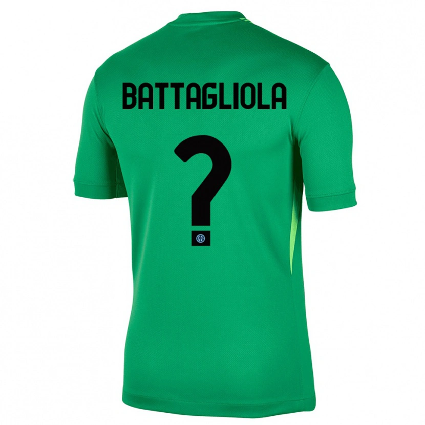 Danxen Criança Lorenzo Battagliola #0 Verde Claro Preto Camisola Guarda-Redes 2025/26 Camisa Brasil