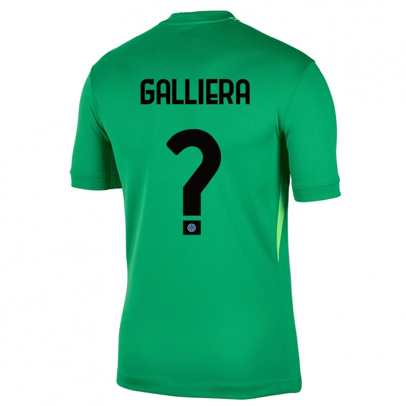 Danxen Criança Carlo Galliera #0 Verde Claro Preto Camisola Guarda-Redes 2025/26 Camisa Brasil