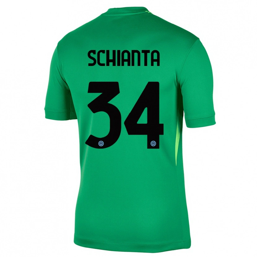 Danxen Criança Valentina Schianta #34 Verde Claro Preto Camisola Guarda-Redes 2025/26 Camisa Brasil