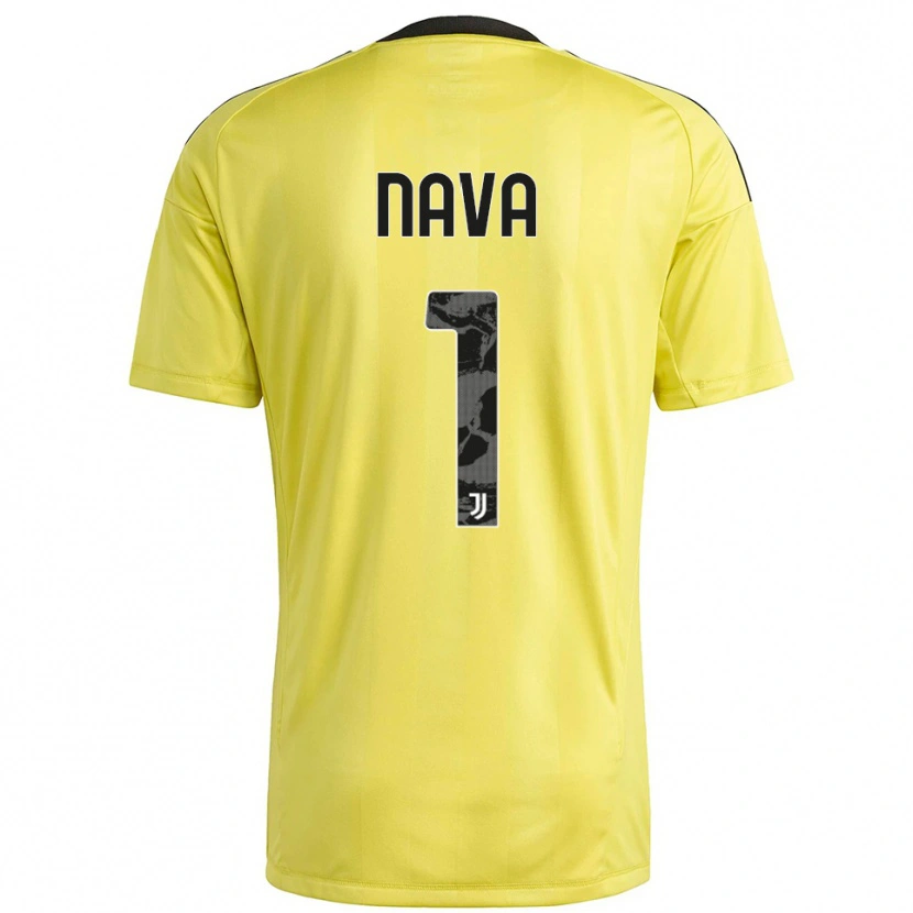Danxen Criança Sebastiano Nava #1 Branco Amarelo Camisola Guarda-Redes 2025/26 Camisa Brasil