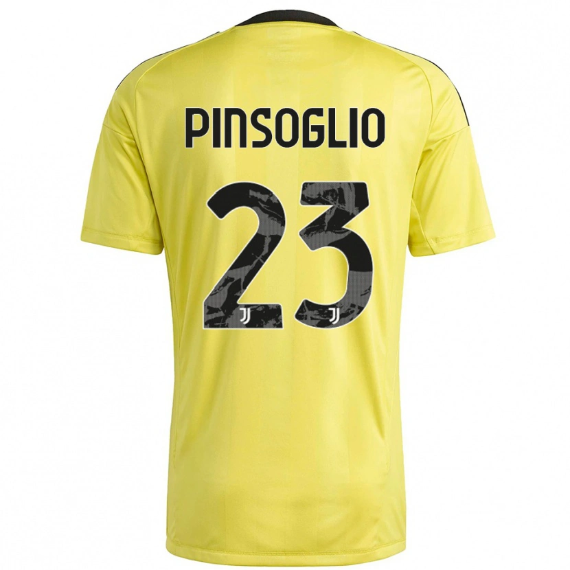 Danxen Criança Carlo Pinsoglio #23 Branco Amarelo Camisola Guarda-Redes 2025/26 Camisa Brasil