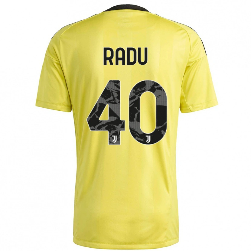 Danxen Criança Riccardo Radu #40 Branco Amarelo Camisola Guarda-Redes 2025/26 Camisa Brasil