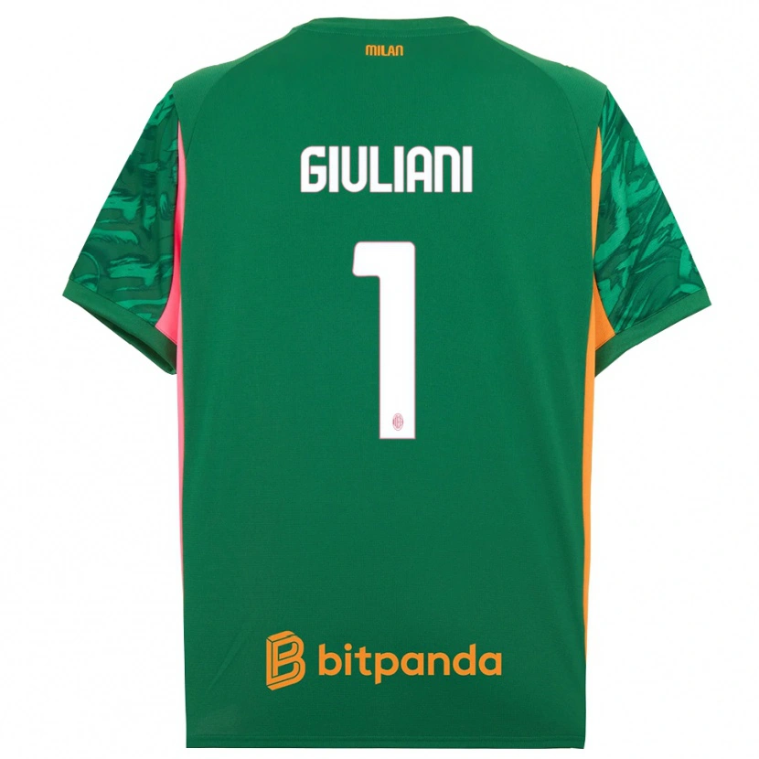 Danxen Criança Laura Giuliani #1 Rosa Laranja Verde Camisola Guarda-Redes 2025/26 Camisa Brasil