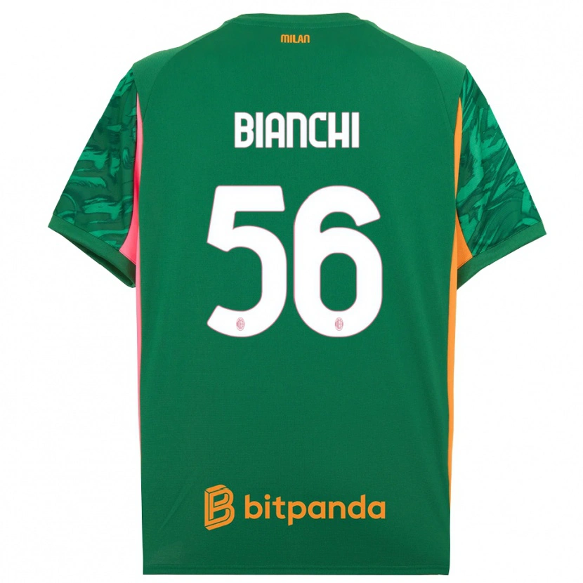 Danxen Criança Alessandro Bianchi #56 Rosa Laranja Verde Camisola Guarda-Redes 2025/26 Camisa Brasil