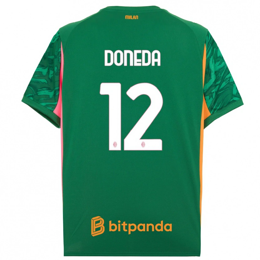 Danxen Criança Paolo Doneda #12 Rosa Laranja Verde Camisola Guarda-Redes 2025/26 Camisa Brasil