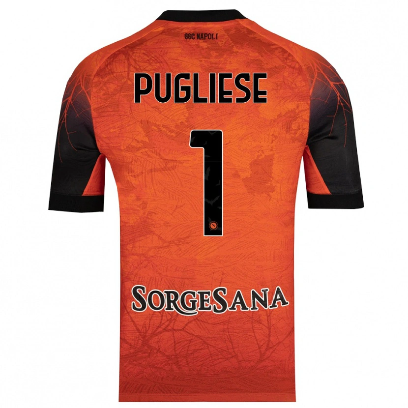 Danxen Criança Claudio Pugliese #1 Preto Vermelho Laranja Camisola Guarda-Redes 2025/26 Camisa Brasil