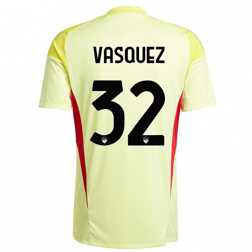 Danxen Criança Devis Vásquez #32 Laranja Amarelo Claro Camisola Guarda-Redes 2025/26 Camisa Brasil