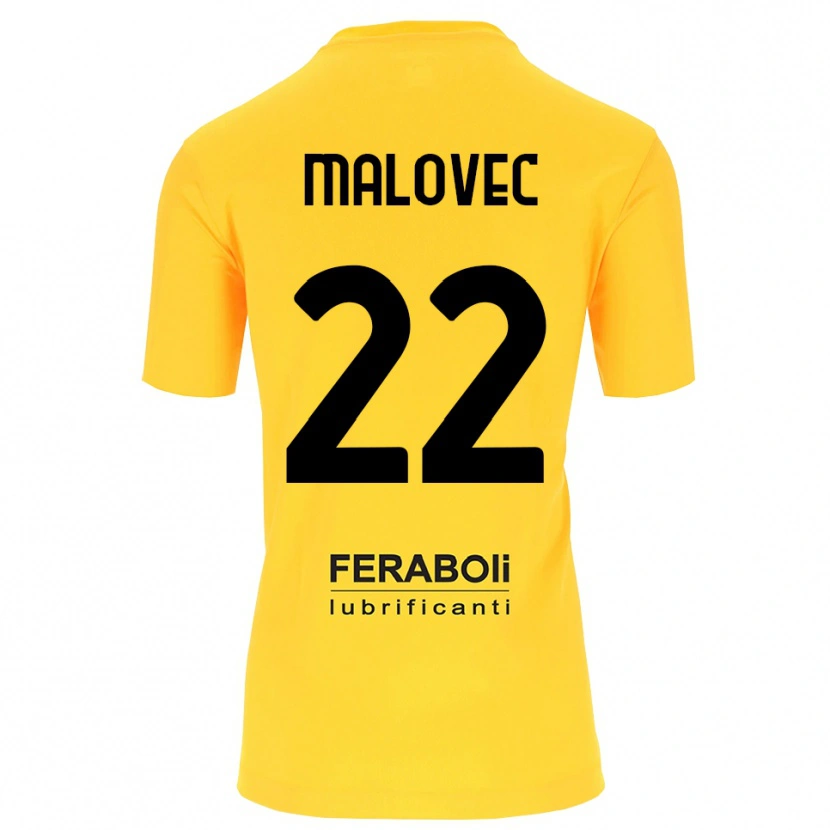 Danxen Criança Adrian Malovec #22 Preto Amarelo Camisola Guarda-Redes 2025/26 Camisa Brasil