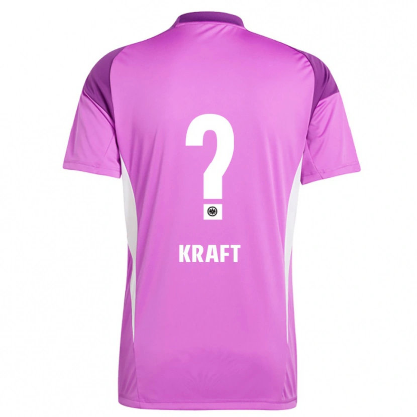Danxen Criança Nico Kraft #0 Branco Lilás Camisola Guarda-Redes 2025/26 Camisa Brasil